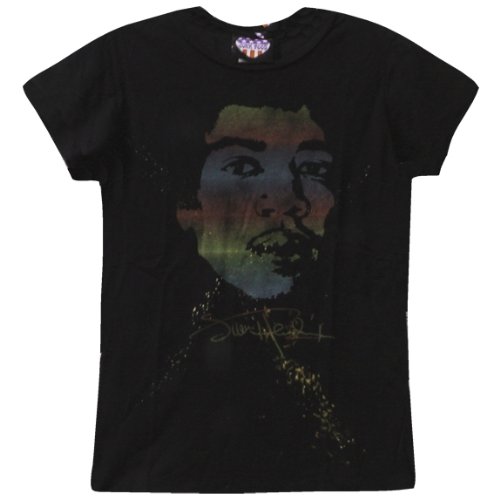 Jimi Hendrix - Rainbow Signature Ladies T-Shirt