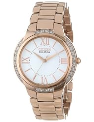 Citizen Womens EM0093-59A Ciena Eco-Drive Rose Gold Tone Watch