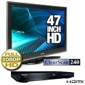 Toshiba 47ZV650U Regza 47" LCD HDTV Blu-ray Bundle