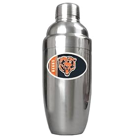 Chicago Bears NFL Stainless Steel Cocktail Shaker by Great American Products