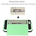 iPhone 5s Case,iPhone SE Case,iPhone 5 Case,by Ailun,Protective Shell-Smooth Card Slider Wallet&Flexible Shockproof Rubber Bumper&Anti-scratch PC Back Cover,Siania Retail Package[Mint Green]