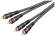 5.0m 2x Cinch Stecker auf 2x Cinch Stecker abgeschirmt