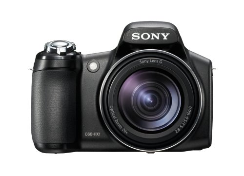 Sony DSC-HX1 Digitalkamera (9 Megapixel, 20-fach opt. Zoom, 7,6 cm (3 Zoll) Display, Bildstabilisator, 10 Bilder/sec) schwarz