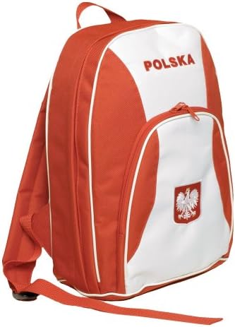 Backpack - Two Pockets, POLSKA with Embroidered White Eagle