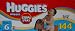 Health & Personal Care : Huggies Size 6 (35+ Lbs) - Value Size 144 Diapers!