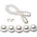 AAA Quality 18 Inch Round 6.5-7mm White Akoya SaltWater Cultured Pearl Necklace & Earrings Set