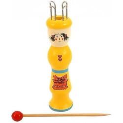 Wire Knitting Doll Wood Needle Kids Novice Hand Tool