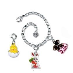 CHARM IT! Here Comes the Easter Bunny 3 Charm & Bracelet Pouch Set