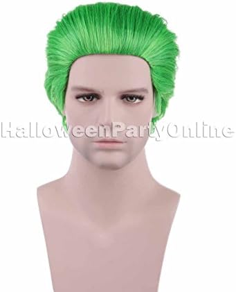 Halloween Party Joker Wig Suicide Squad Costume Cosplay Online HM-045