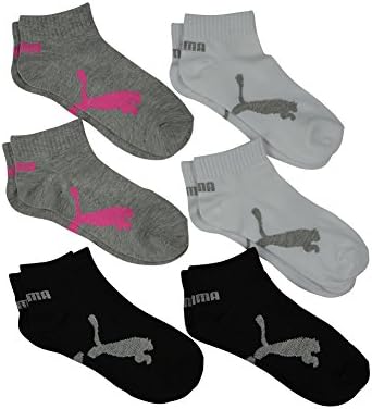 Alfa Global Women's Puma QTR Crew Socks 6 Pack Size 9-11