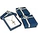 Blue Bow-Tie Jewelry Gift Box Pendant Earrings Showcase Display Kit 12 Pcs