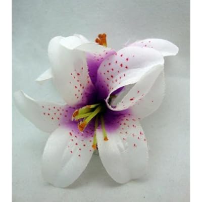 stargazer lily hair clip