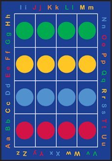 Learning Carpets ABC Dots Rug - Circle Small