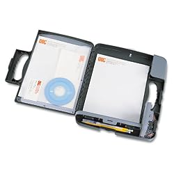 Officemate Portable Clipboard Storage Case, Charcoal (83301)