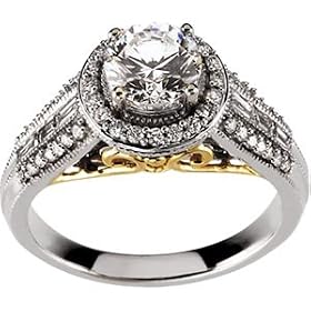 Two Tone Gold Diamond Wedding Set Two-Tone Gold Diamond Wedding Set images
