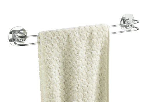 Wenko 18769100 Handtuchstange Turbo-Loc - Befestigen ohne Bohren, Chrom, 46 x 6 x 5 cm Preisvergleich