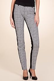 Limited Collection Dogtooth Print Slim Leg Trousers