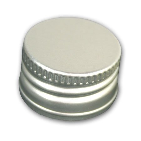 3 Stück Schraubverschluss silber Alu mit Dichtungsplatte für Henkelflasche Blauglas 2 Liter