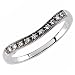 14kt White Gold Curvilinear Tracery Diamond Wedding Band