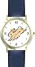 Cotton tail or Cottontail Jack Rabbit or Bunny Animal - WATCHBUDDY&reg; DELUXE TWO-TONE THEME WATCH - Arabic Numbers - Blue Leather Strap-Size-Large ( Men's Size or Jumbo Women's Size )