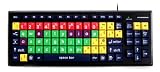Accuratus Monster 2 USB Learning Keyboard in Lowercase - Mixed Colour
