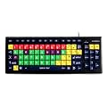 Accuratus Monster 2 USB Learning Keyboard in Lowercase - Mixed Colour