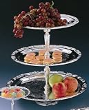 ROMANTICA COLLECTION SILVER 3-TIER TRAY