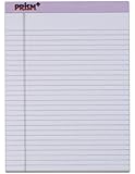TOPS Prism Plus 100% Recycled Legal Pad, 8-1/2 x 11-3/4 Inches, Perforated, Orchid, Legal/Wide Rule, 50 Sheets per Pad, 12 Pads per Pack (63140)