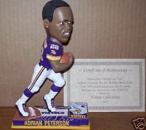 Adrian Peterson Rookie Bobblehead Minnesota Vikings MIB First Edition Numbered