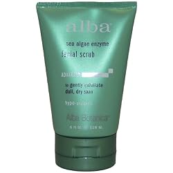 Alba Botanica Sea Enzyme Facial Scrub, 4-Ounce Tube  (Pack of 2)