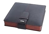from Artamis Artamis Brown Bubinga Wood & Leather Luxury Cigar Box Case Humidor