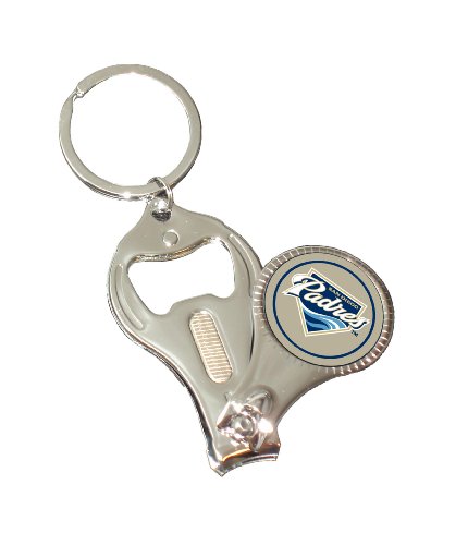 MLB San Diego Padres 3 in 1 Key Chain and Money Clip Combo