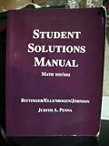 Student Solutions Manual Math 101/102