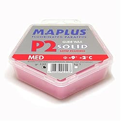 Maplus P2 Med Solid Ski & Snowboard Wax - 100g