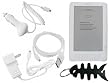 Amazon Kindle DX (Clear) Protective Electronic Book Reader Silicone Skin Gel Case Cover, USB 2in1 Sync and Charging Cable, Car Charger, Wall / Travel Charger and and Fishbone Style Keychain