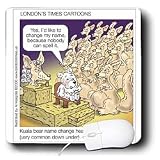 Londons Times Funny Animals Cartoons - Kuala Bear in a Kangaroo Court - Mouse Pads