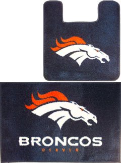 Denver BRONCOS 2pc Bath Bathroom MAT Rug Collection at Amazon.com