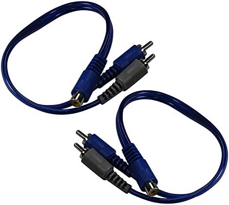 Orion Cobalt CRY2M 1 Ft 2 Male to 1 Female RCA Y Adapter 2 Pack
