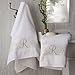 White Cotton Monogrammed Bath Towel Set