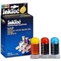 LD &copy; InkTec Inkjet Ink Cartridge Refill Kit to refill HP 10 and HP 11 Color Cartridges