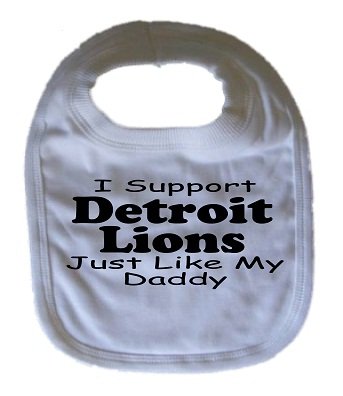 Detroit Lions Baby Bib Funny Bib Personalized Bib