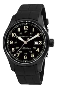 Hamilton Men's H70685333 Khaki Field Black Automatic Dial Watch