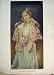 C1870 German Colour Double Page Beautiful Woman Flower