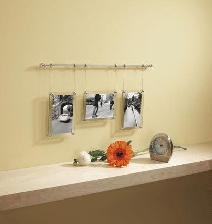 Umbra Trapeze Trio set of three 4 x 6 inch glass frames