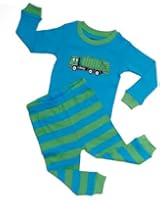 Leveret Little boys "Garbage Truck" 2 Piece Pajama 100% Cotton 6M-8 Years)