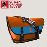 【CHROME CITIZEN】メッセンジャーバッグ シチズン オレンジ/スカイ 左かけの画像