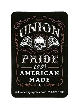 10 Union Pride Skull and Cross Bones Hard Hat Sticker S-101