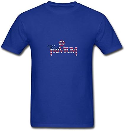 WUQIU Men's Trivium Logo T-shirt Royal Blue XXXL