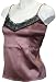 Ex Store Silk Dusky Rose Camisole + Black Lace Cami