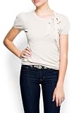 Mango Womens Knit Short Sleeves Jumper